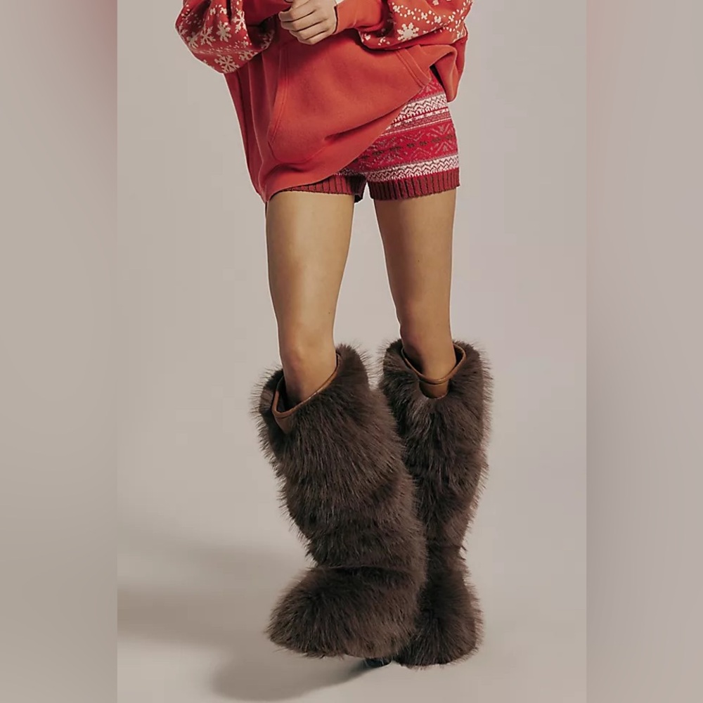 Free People Wild Thing Faux Fur Boots - Picture 3 of 12